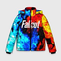 Куртка зимняя для мальчика FALLOUT ФЭЛЛАУТ, цвет: 3D-черный