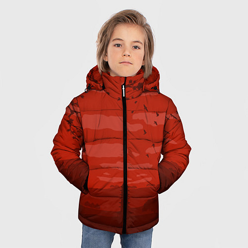 Зимняя куртка для мальчика Сакура / 3D-Черный – фото 3