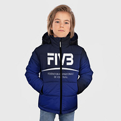 Куртка зимняя для мальчика FIVB Volleyball, цвет: 3D-черный — фото 2