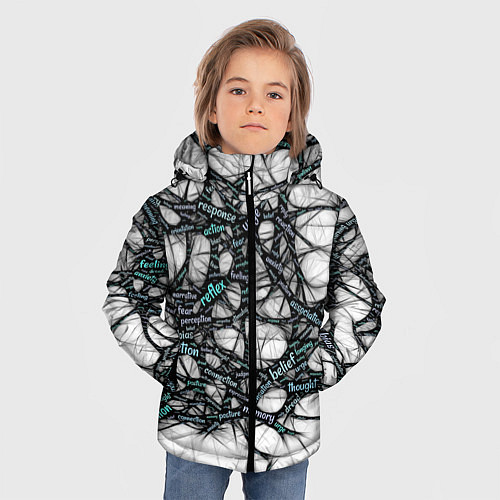 Зимняя куртка для мальчика NEIROLINK / 3D-Черный – фото 3