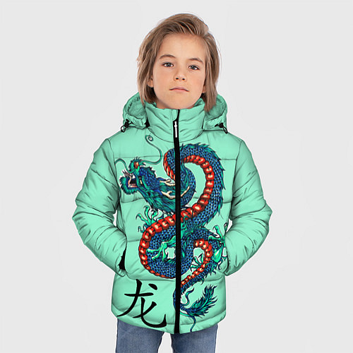 Зимняя куртка для мальчика Dragon / 3D-Черный – фото 3