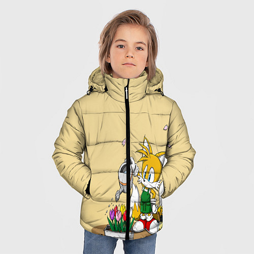 Зимняя куртка для мальчика Sonic / 3D-Черный – фото 3