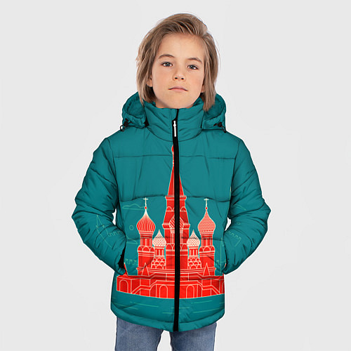 Зимняя куртка для мальчика Москва / 3D-Черный – фото 3
