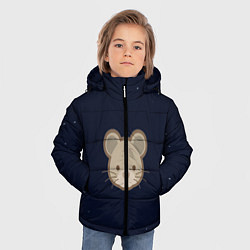Куртка зимняя для мальчика Ночная мышь, цвет: 3D-черный — фото 2