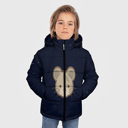 Зимняя куртка для мальчика Ночная мышь / 3D-Черный – фото 3