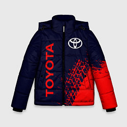 Куртка зимняя для мальчика TOYOTA ТОЙОТА, цвет: 3D-черный
