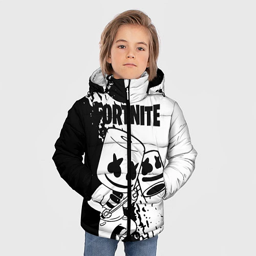 Зимняя куртка для мальчика FORTNITE MARSHMELLO / 3D-Черный – фото 3