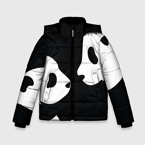 Зимняя куртка для мальчика Panda / 3D-Светло-серый – фото 1