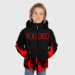 Куртка зимняя для мальчика YOU DIED, цвет: 3D-светло-серый — фото 2