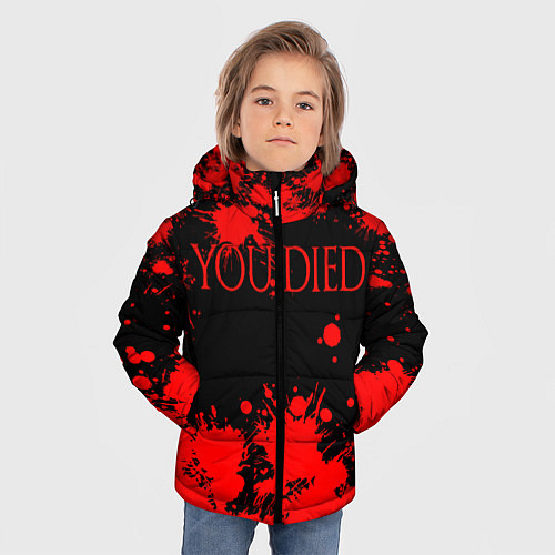 Зимняя куртка для мальчика DARK SOULS / 3D-Черный – фото 3