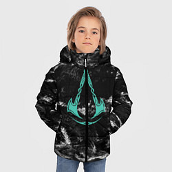 Куртка зимняя для мальчика Assassins Creed Valhalla, цвет: 3D-черный — фото 2