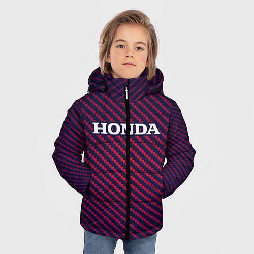 Зимняя куртка для мальчика HONDA ХОНДА / 3D-Черный – фото 3
