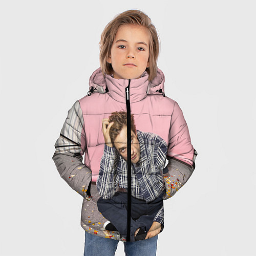 Зимняя куртка для мальчика Роберт Паттинсон / 3D-Черный – фото 3