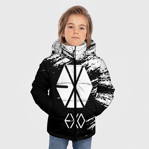 Зимняя куртка для мальчика EXO BAND / 3D-Светло-серый – фото 3