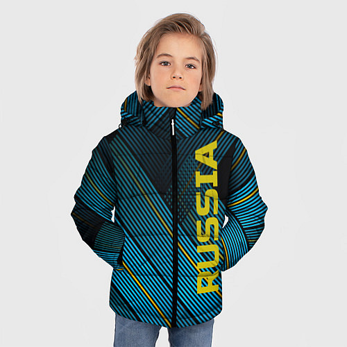 Зимняя куртка для мальчика RUSSIA / 3D-Черный – фото 3
