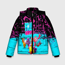 Куртка зимняя для мальчика Fall Guys, цвет: 3D-черный