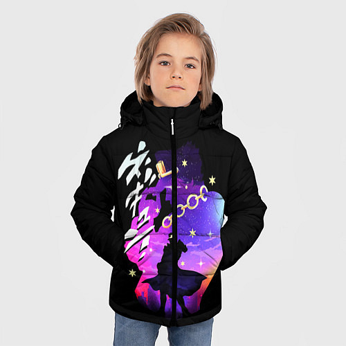 Зимняя куртка для мальчика JoJo’s Bizarre Adventure / 3D-Черный – фото 3