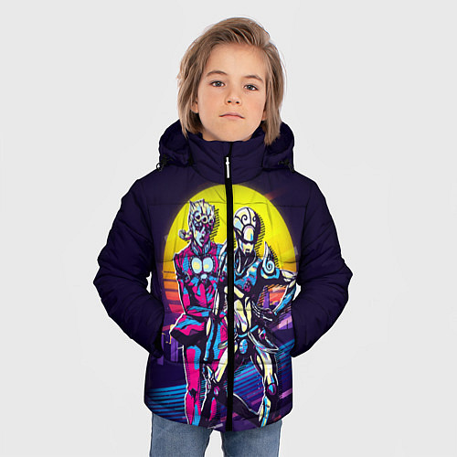 Зимняя куртка для мальчика JoJo’s Bizarre Adventure / 3D-Светло-серый – фото 3
