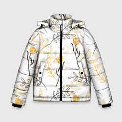 Зимняя куртка для мальчика Рисованные Цветы