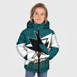 Куртка зимняя для мальчика Сан Хосе Шаркс, цвет: 3D-светло-серый — фото 2