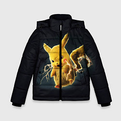 Куртка зимняя для мальчика Pikachu Pika Pika, цвет: 3D-черный