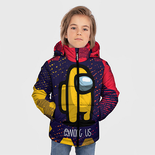 Зимняя куртка для мальчика AMONG US АМОНГ АС / 3D-Черный – фото 3