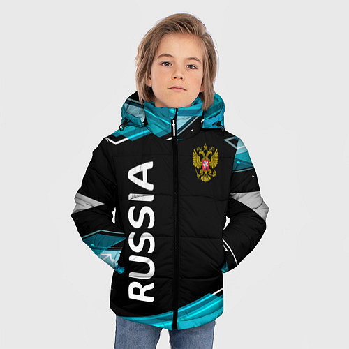 Зимняя куртка для мальчика RUSSIA / 3D-Черный – фото 3