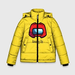Куртка зимняя для мальчика Among UsLoGo, цвет: 3D-черный