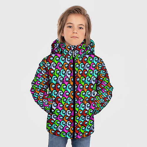Зимняя куртка для мальчика AMONG US / 3D-Черный – фото 3
