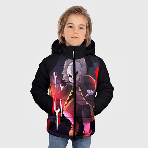 Зимняя куртка для мальчика UNDERTALE / 3D-Черный – фото 3