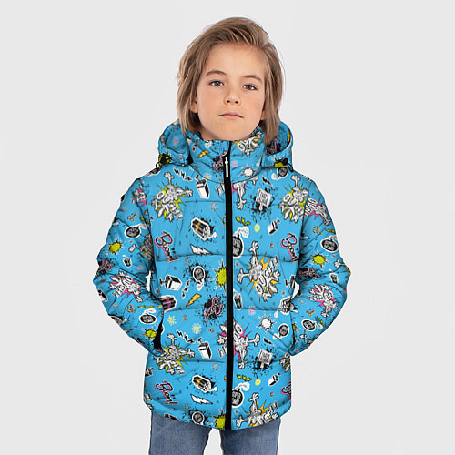 Зимняя куртка для мальчика Луни Тюнс / 3D-Красный – фото 3