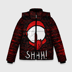 Куртка зимняя для мальчика AMONG US - SHHH!, цвет: 3D-черный