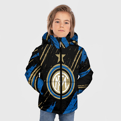 Зимняя куртка для мальчика Inter Интер / 3D-Черный – фото 3