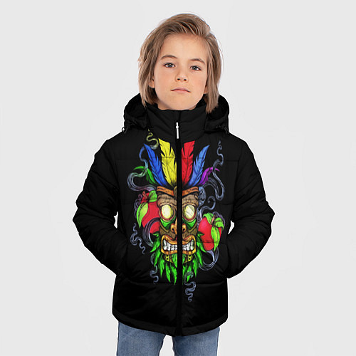Зимняя куртка для мальчика MASK / 3D-Черный – фото 3