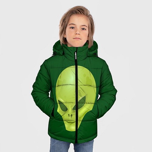 Зимняя куртка для мальчика Пришелец / 3D-Черный – фото 3