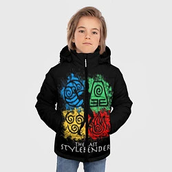 Куртка зимняя для мальчика Исраэль Адесанья, цвет: 3D-черный — фото 2