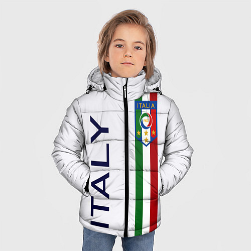 Зимняя куртка для мальчика СБОРНАЯ ИТАЛИИ / 3D-Черный – фото 3