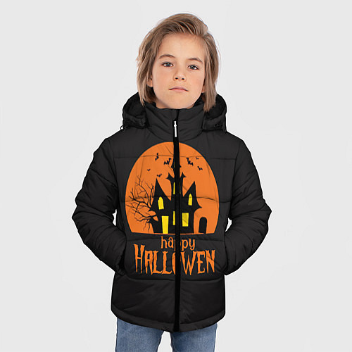 Зимняя куртка для мальчика Halloween / 3D-Черный – фото 3