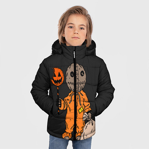 Зимняя куртка для мальчика Halloween / 3D-Черный – фото 3