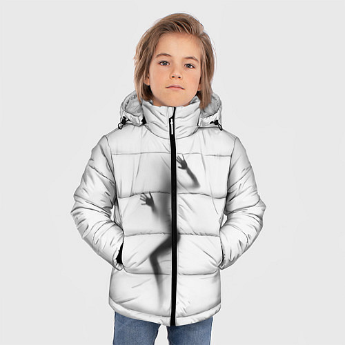 Зимняя куртка для мальчика ДЕВУШКА ЗА СТЕКЛОМ / 3D-Черный – фото 3