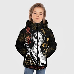 Куртка зимняя для мальчика Шарм гейши, цвет: 3D-черный — фото 2