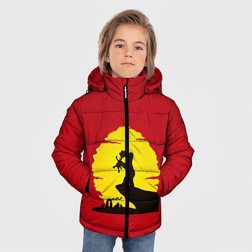 Зимняя куртка для мальчика КОРОЛЬ БАРТ / 3D-Черный – фото 3