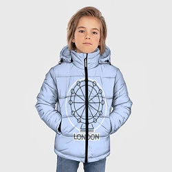 Куртка зимняя для мальчика Лондон London Eye, цвет: 3D-черный — фото 2