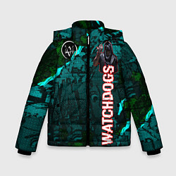 Куртка зимняя для мальчика Watch Dogs: Legion, цвет: 3D-черный