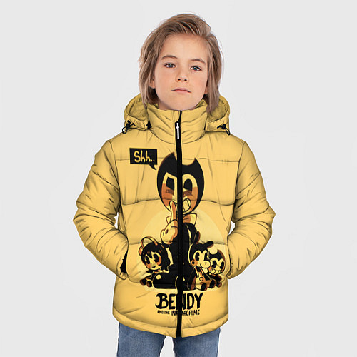 Зимняя куртка для мальчика Bendy And The Ink Machine / 3D-Черный – фото 3