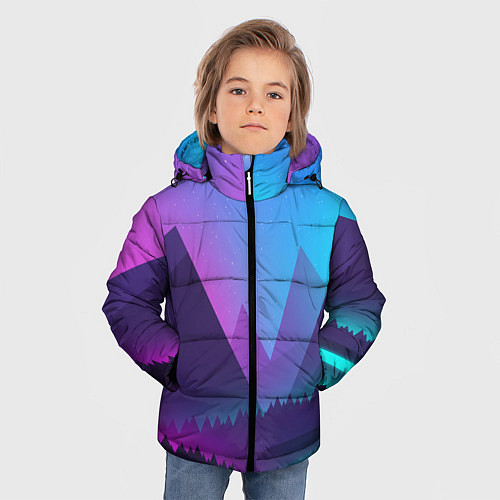 Зимняя куртка для мальчика NEON FOREST / 3D-Черный – фото 3