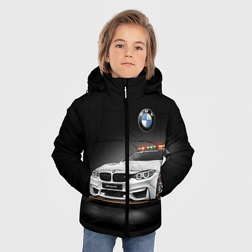 Зимняя куртка для мальчика Safety car / 3D-Черный – фото 3