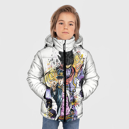 Зимняя куртка для мальчика JOJO / 3D-Черный – фото 3