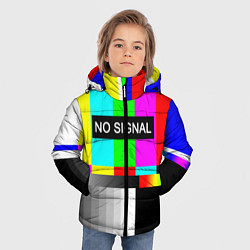 Куртка зимняя для мальчика NO SIGNAL, цвет: 3D-черный — фото 2