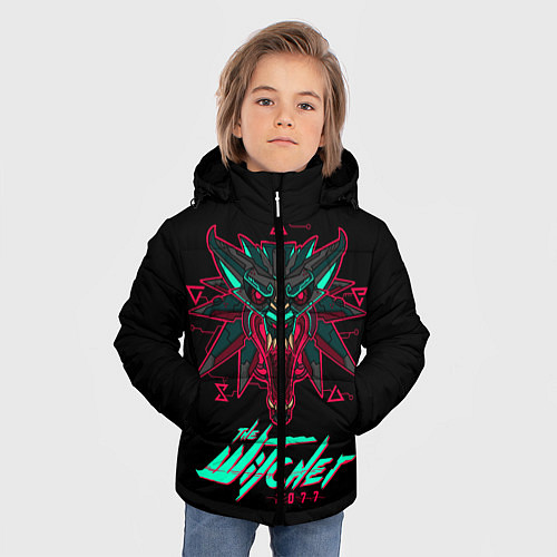 Зимняя куртка для мальчика The Witcher 2077 / 3D-Черный – фото 3
